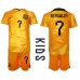 Nederland Steven Bergwijn #7 Hjemmedraktsett Barn VM 2022 Korte ermer (+ Korte bukser)